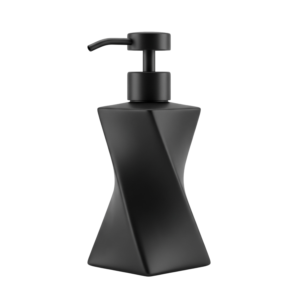 Modern Black Soap Dispenser with Black Pump