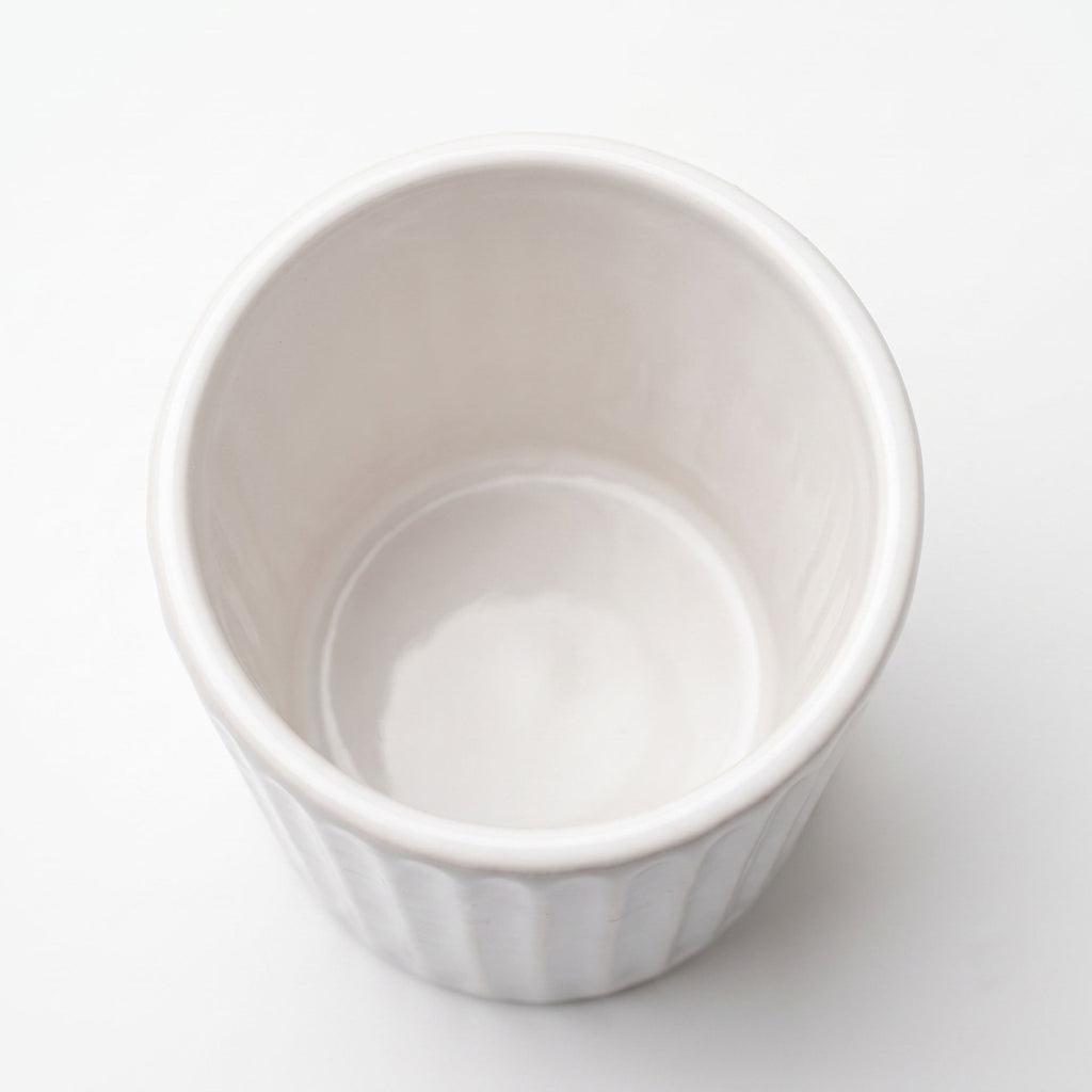 White Ceramic Toothbrush Holder