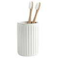 White Ceramic Toothbrush Holder
