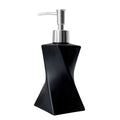 Modern Black Soap Dispenser with Silver Pump