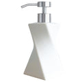 Modern White Soap Dispenser with Stainless Steel Pump