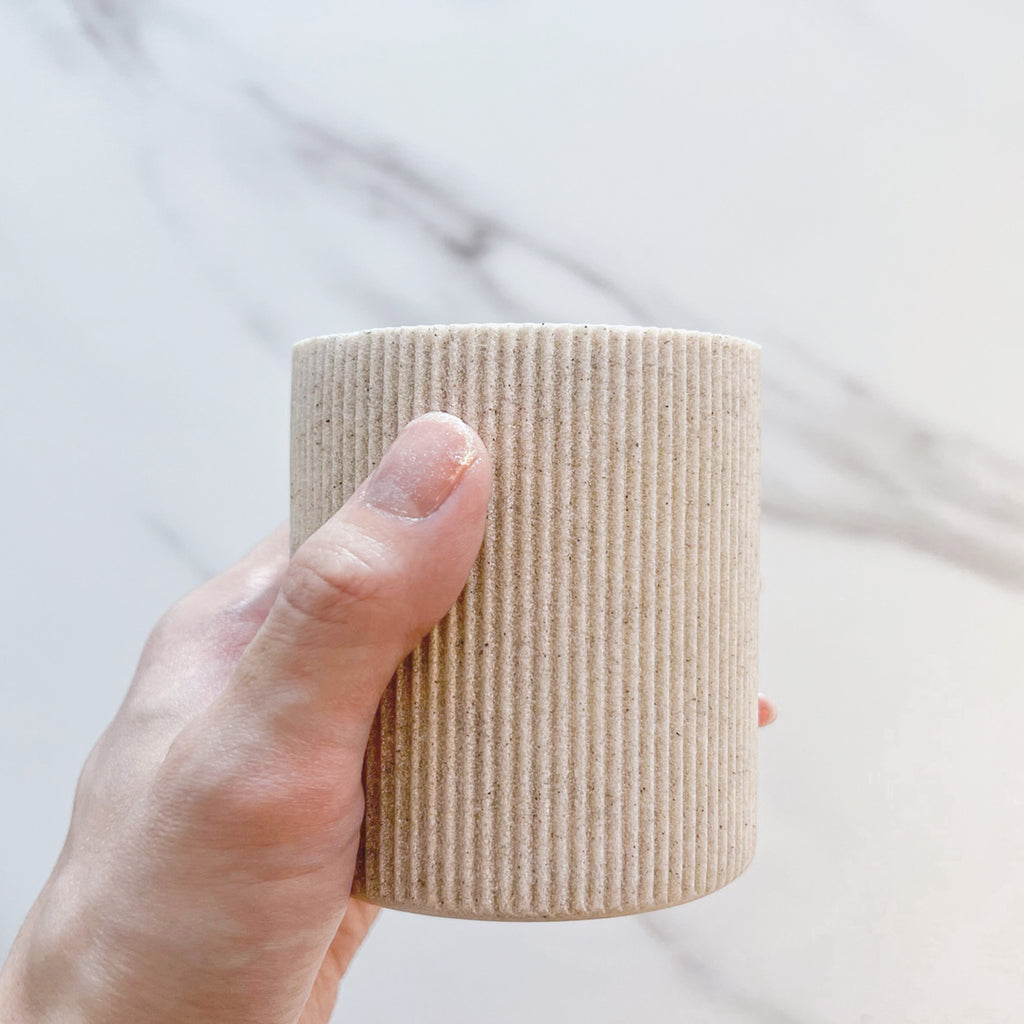 Sand Beige Toothbrush Holder