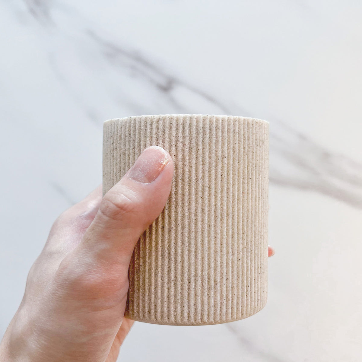 Sand Beige Toothbrush Holder