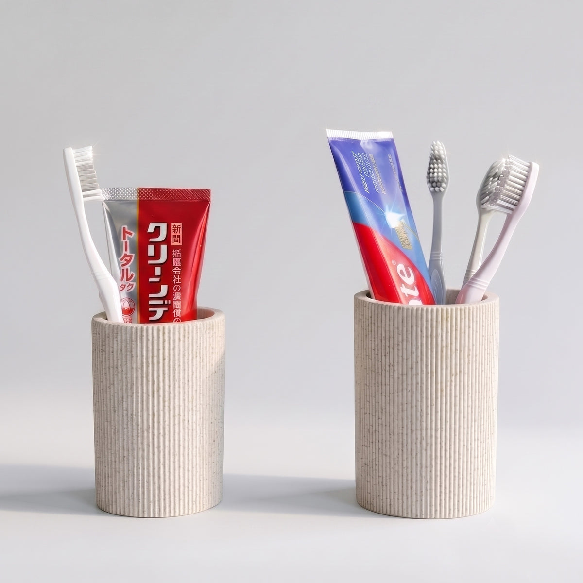 Sand Beige Toothbrush Holder